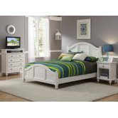 Bermuda Queen Bed, Nightstand and Media Chest
