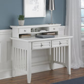Arts and Crafts Student Desk with Hutch