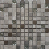 Fusion Series 12" x 12" Mixed Metal Glass Marble Mosaic