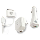 TekPower Universal USB Charging Trio