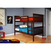 Twin over Twin Bunk Bed with Built-In Ladder