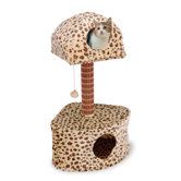 19.1" Bi-Level Lounge and Activity Center Cat Tree