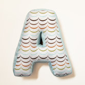 Puppy Pal Boy Letter Pillow "A"