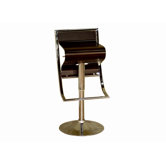 Chenin Low - Back Adjustable Height Barstool in Brown