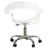 Bounty Acrylic Low-Back Swivel Office Chair