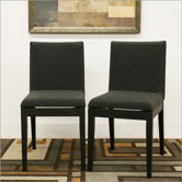Baxton Studio Square Parsons Chair (Set of 2)
