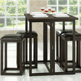 Baxton Studio Leeds 5 Piece Dining Set