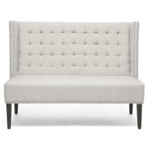 Baxton Studio Linen Bench