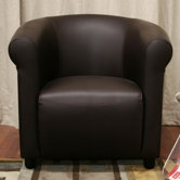 Baxton Studio Leather Chair