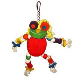 The Silly Wood Frog Bird Toy