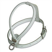 Fashion Soft Leather Dog Harness in White