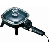 Electric Skillet with Glass Lid