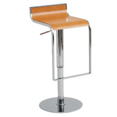 Nero Adjustable Bar Stool in Light Wood