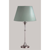 Morgan Table Lamp with Charlotte Shade in Antique Pewter
