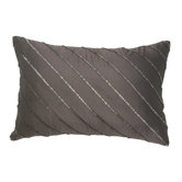 Corinne Polyester Diagonal Beading&nbsp;Decorative Pillow