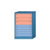 Counter High Standard Cabinet with 8 Drawers: 30" W x 28 1/4" D x 44 1/4" H