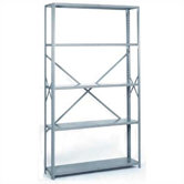 8000 Series Open Offset Angle Shelving: 84" H x 48" W x 18" D
