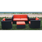 St. Tropez 5 Piece Deep Seating Group with Cushions