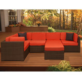 Aventura 6 Piece Deep Seating Group with Cushions