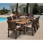 Amazonia Lens 9 Piece Dining Set