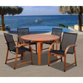 Amazonia Jersey 5 Piece Dining Set