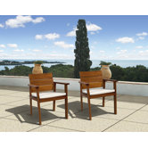 Amazonia Vincent Chair with Cushion (Set of 2)