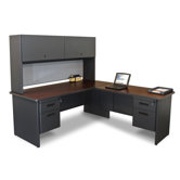 Pronto Computer Desk with Return and Pedestal