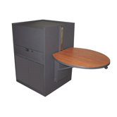 Zapf Office Support Media Center Cart with Steel Door (Stationary)