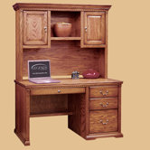 Scottsdale Oak Office Computer Desk with Optional Hutch