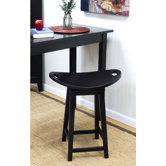 Asheville Swivel Counter Stool in Antique Black