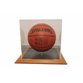 Basketball Display Case in Wood