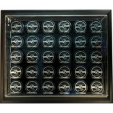 Thirty Puck "Case-Up" Display in Brown