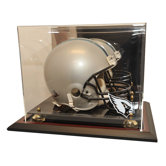 Zenith Helmet Display in Mahogany
