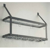 Estate Wine Racks and Wine Openers Double 16 Bottle Wall Mounted Wine Rack