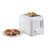 Compact 2-Slice Toaster in White