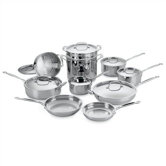Chef's Classic Stainless Steel 17-Piece Cookware Set