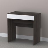 Allure Vanity in White and Ebony