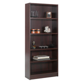 Essentials 71.5" X 31" Tall Bookcase in Mahogany