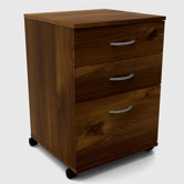 3 Drawer Mobile File in Truffle