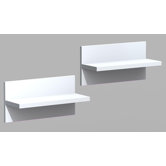 Liber-T Wall Shelf in White (Set of 2)