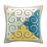 Scarf Paisley Square Pillow