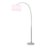 Float Arc Floor Lamp in Brushed Nickel
