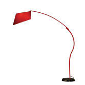 Ibis Arc Floor Lamp in Red