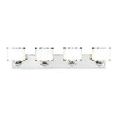 Basking Ridge 4 Light Bath Vanity Light