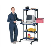 30" wide Standing Height Computer Workstation
