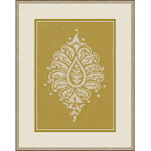 Paisley Wall Art in Yellow