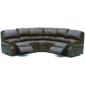 Charleston Leather Reclining Sectional
