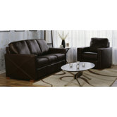 Carlten Leather Sofa and Chair Set