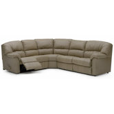 Tracer Leather Reclining Sectional
