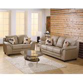 Sirus 2 Piece Leather Living Room Set